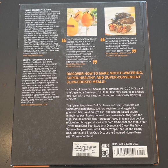 Hardcover Cookbook - 150 Healthiest Slow Cooker Recipes on Earth - Picture 3 of 3